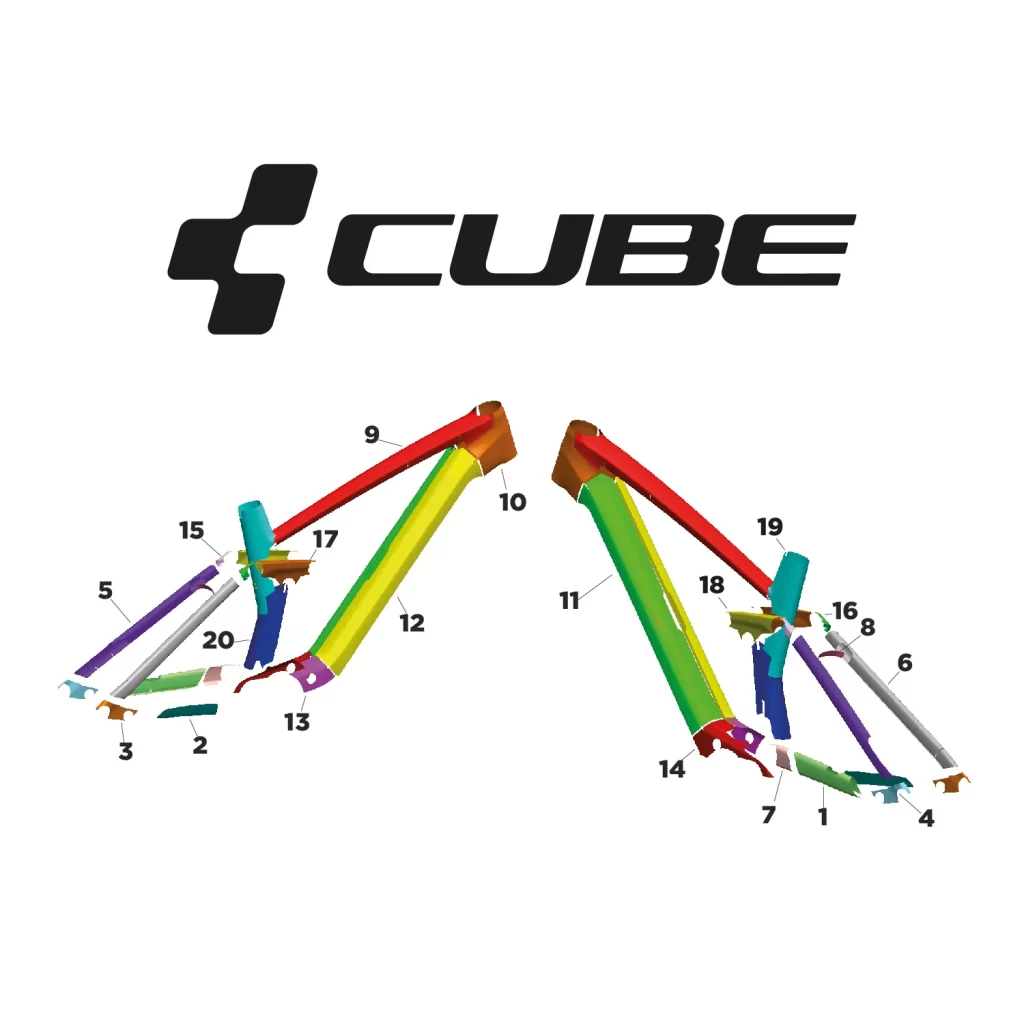 Cube bicycle frame sale