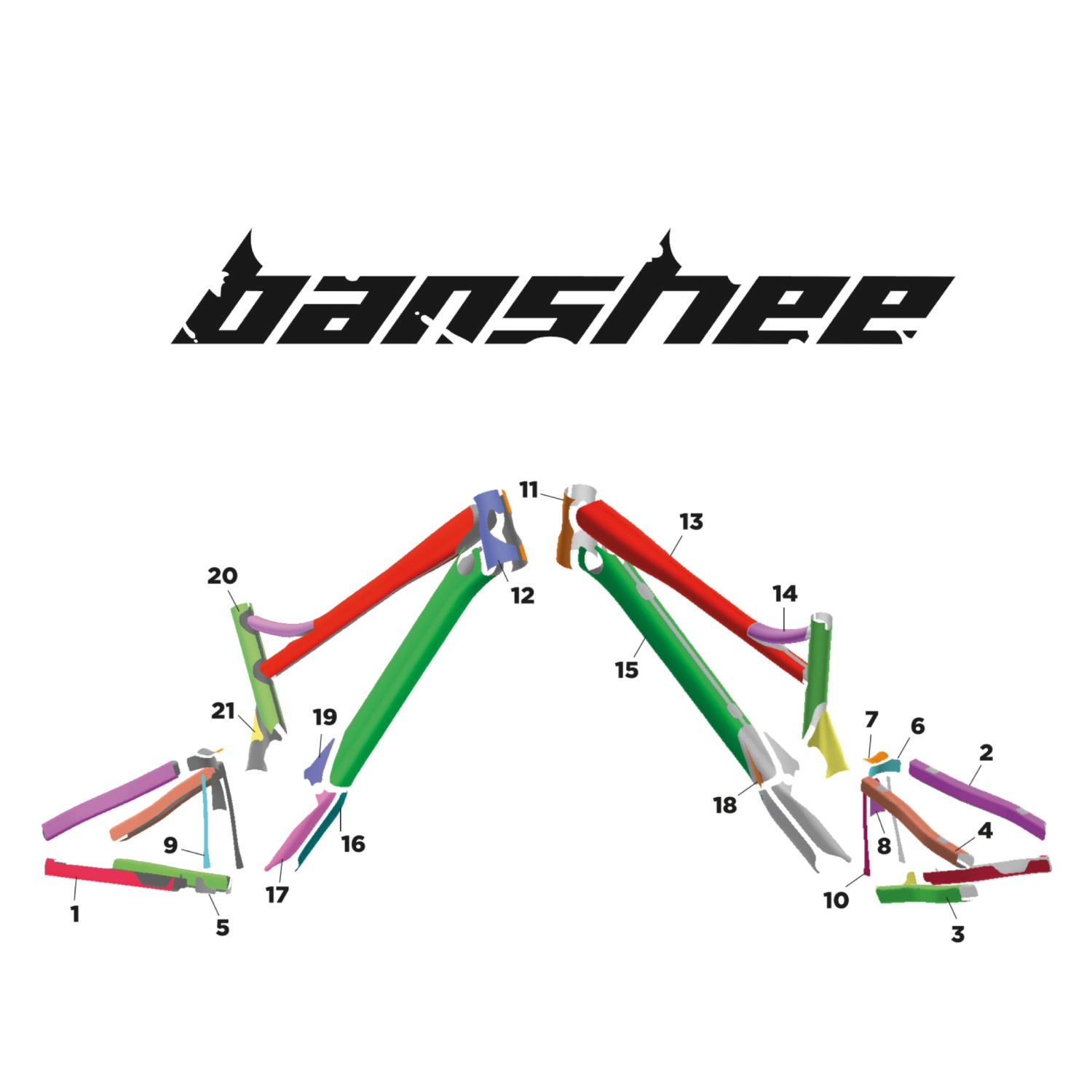 Tailored bike frame protection for BANSHEE